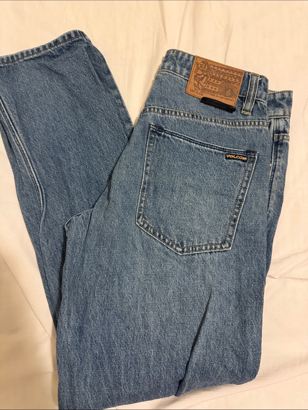 Volcom Men's Medium Blue Straight-Leg Jeans